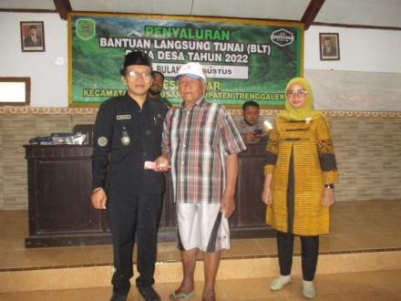 Penyaluran BLT DD 2022 Bulan Agustus - Desa Jajar  Kec. Gandusari Trenggalek
